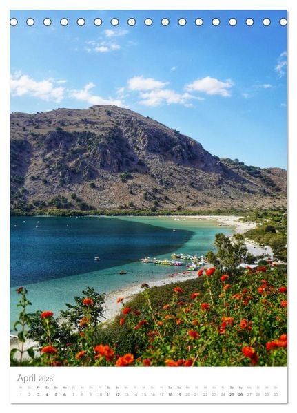 Produktbild: Kreta - Sonne, Meer und griechische Lebensart (Tischkalender 2026 DIN A5 hoch), CALVENDO Monatskalender