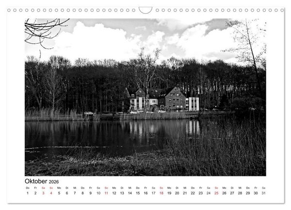 Produktbild: Bochum Black and White (Wandkalender 2026 DIN A3 quer), CALVENDO Monatskalender