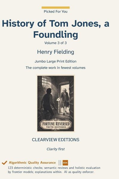 Produktbild: History of Tom Jones, a Foundling - Volume 3 of 3