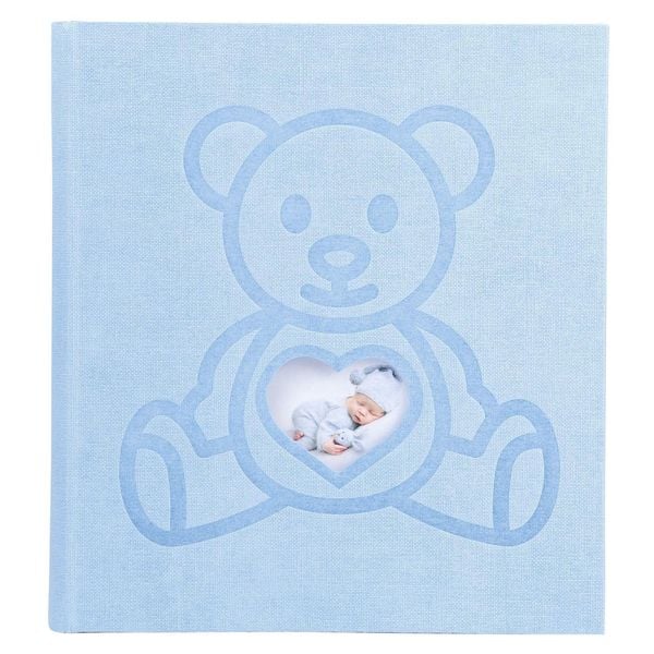 Fotoalbum TEDDY 29x32 cm, 60 Seiten weiß, Einband Teddybär