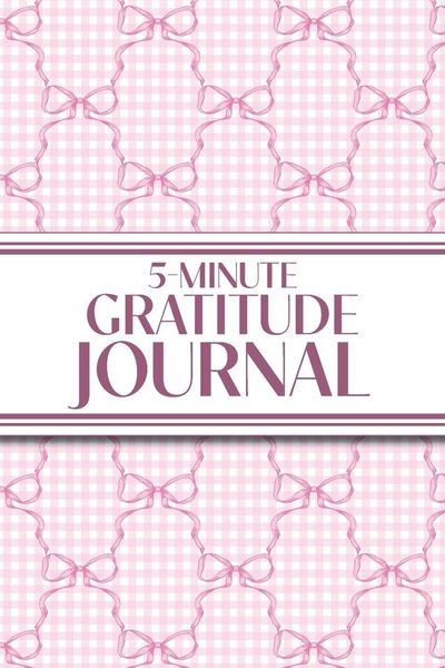 Produktbild: 5-Minute Gratitude Journal (Pink Bows & Gingham)