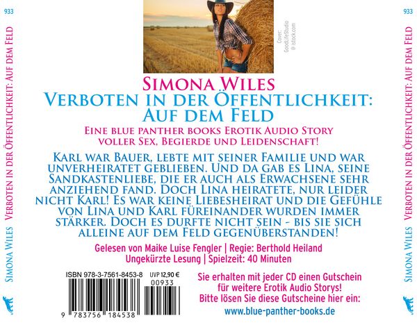 Produktbild: Verboten in der &Ouml;ffentlichkeit: Auf dem Feld | Erotik Audio Story | Erotisches H&ouml;rbuch Audio-CD