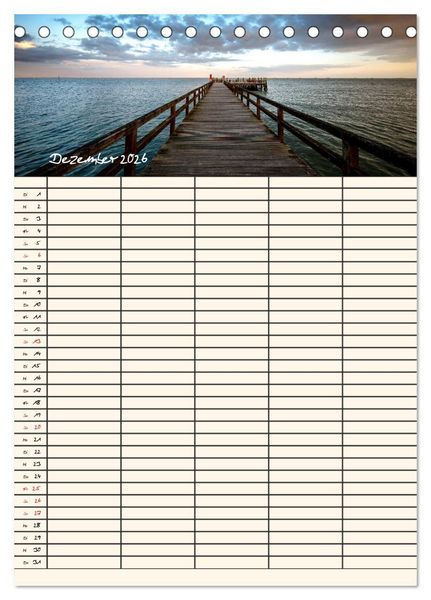Produktbild: Noch mehr F&ouml;hrweh Familienplaner (Tischkalender 2026 DIN A5 hoch), CALVENDO Monatskalender
