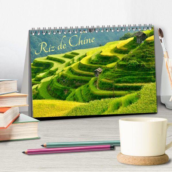 Produktbild: Riz de Chine (Calendrier de bureau 2026 DIN A5 vertical), CALVENDO calendrier mensuel