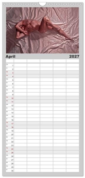 Produktbild: Familienplaner 2027 - M&Auml;NNER - AKTE ZWISCHEN KRAFT UND SINNLICHKEIT mit 5 Spalten (Wandkalender, 21 x 45 cm) CALVENDO