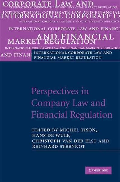 Produktbild: Perspectives in Company Law and Financial Regulation