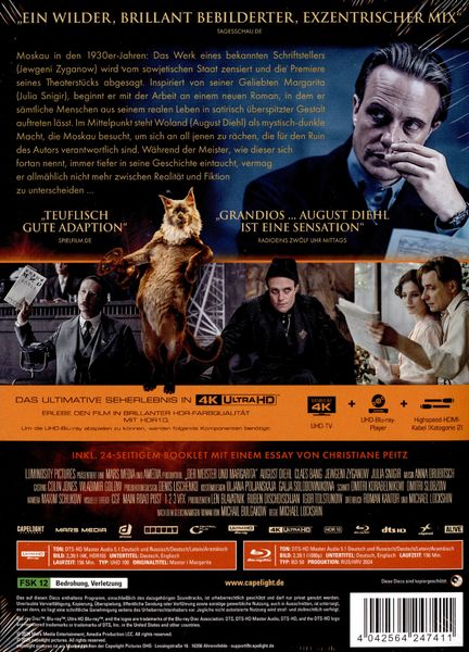 Produktbild: Der Meister und Margarita - Limitiertes Mediabook (4K Ultra HD + Blu-ray)