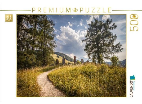CALVENDO Puzzle Weg zum Steinkreis bei Seefeld in Tirol | 500 Teile Lege-Größe 48 × 36 cm Foto-Puzzle für Erwachsene