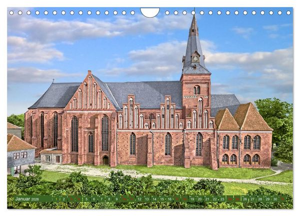 Produktbild: Salzwedel zur Kaiserzeit in Farbe - Fotos restauriert und koloriert (Wandkalender 2026 DIN A4 quer), CALVENDO Monatskalender