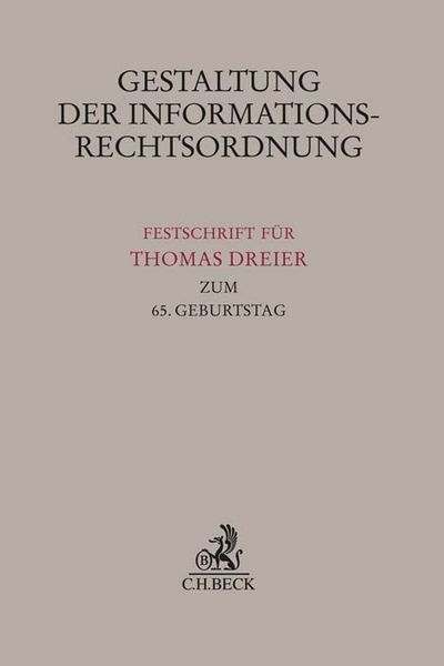 Produktbild: Gestaltung der Informationsrechtsordnung