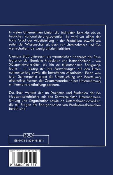 Produktbild: Organisation der Instandhaltung