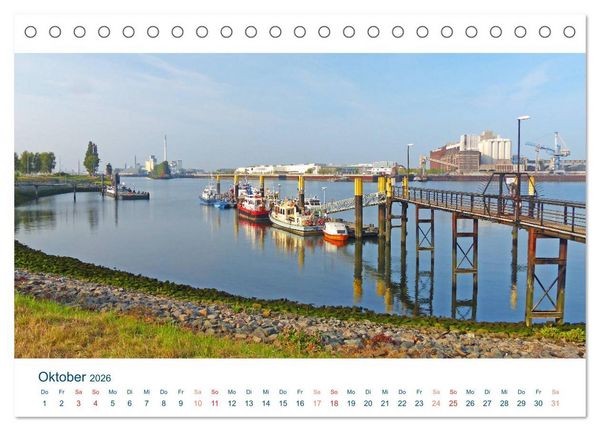 Produktbild: Moin aus Bremen. Herzlich willkommen in unserem Dorf mit Stra&szlig;enbahn (Tischkalender 2026 DIN A5 quer), CALVENDO Monatskalender