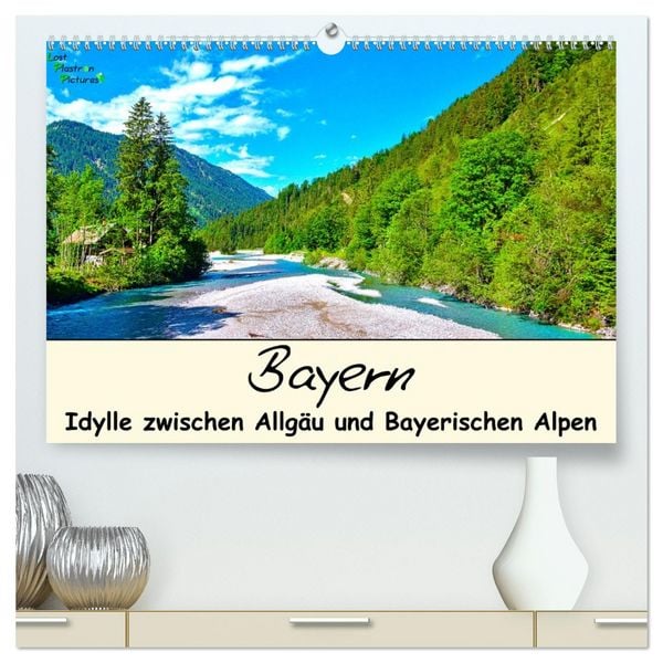 Produktbild: Bayern - Idylle zwischen Allg&auml;u und Bayerischen Alpen (hochwertiger Premium Wandkalender 2026 DIN A2 quer), Kunstdruck in Hochglanz