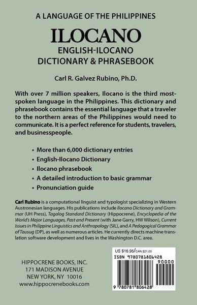 Produktbild: English-Ilocano Dictionary & Phrasebook