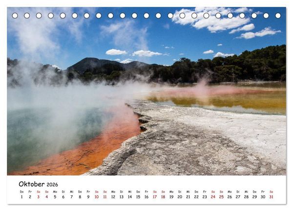 Produktbild: Neuseeland-Aotearoa, Land der wei&szlig;en Wolke (Tischkalender 2026 DIN A5 quer), CALVENDO Monatskalender
