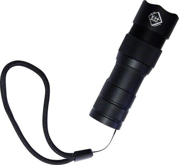 Produktbild: kh-security Pro Alarm 300150 Taschenlampe mit Handschlaufe, mit USB-Schnittstelle akkubetrieben 300 lm 99 g