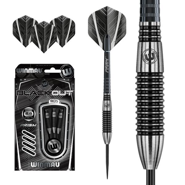 Produktbild: Winmau 7096.01 - Steeldart Winmau Blackout 1043-24g