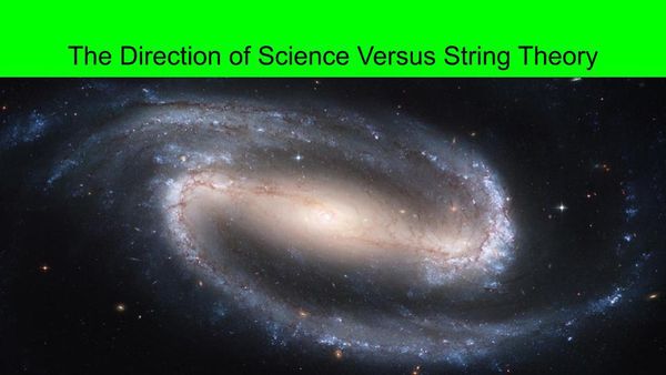Produktbild: The Direction of Science Versus String Theory
