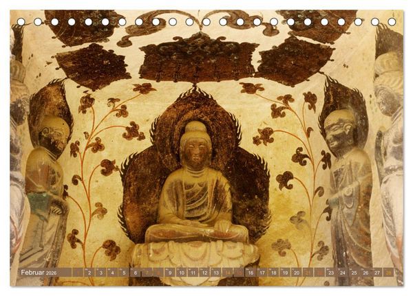 Produktbild: Mystische Wesen &ndash; Buddhistische Kunst im Himalaya (Tischkalender 2026 DIN A5 quer), CALVENDO Monatskalender