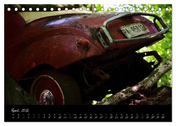 Produktbild: Oldtimer - verlassen verrostet vergessen (Tischkalender 2026 DIN A5 quer), CALVENDO Monatskalender