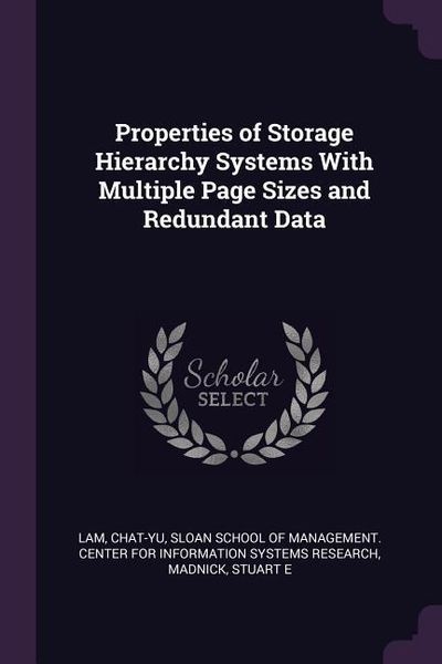 Produktbild: Properties of Storage Hierarchy Systems With Multiple Page Sizes and Redundant Data