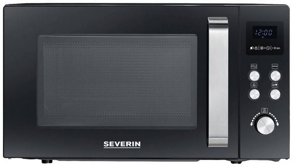 Produktbild: Severin 7752 Mikrowelle Schwarz 900 W Grillfunktion, Hei&szlig;luft-Funktion