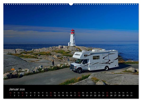 Produktbild: KANADA - Mit Campmobil quer durch (hochwertiger Premium Wandkalender 2026 DIN A2 quer), Kunstdruck in Hochglanz