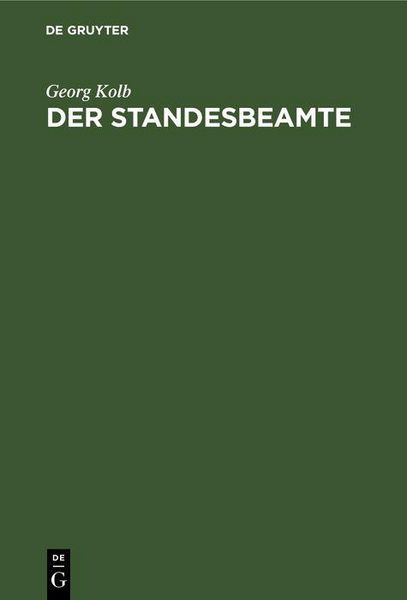 Produktbild: Der Standesbeamte