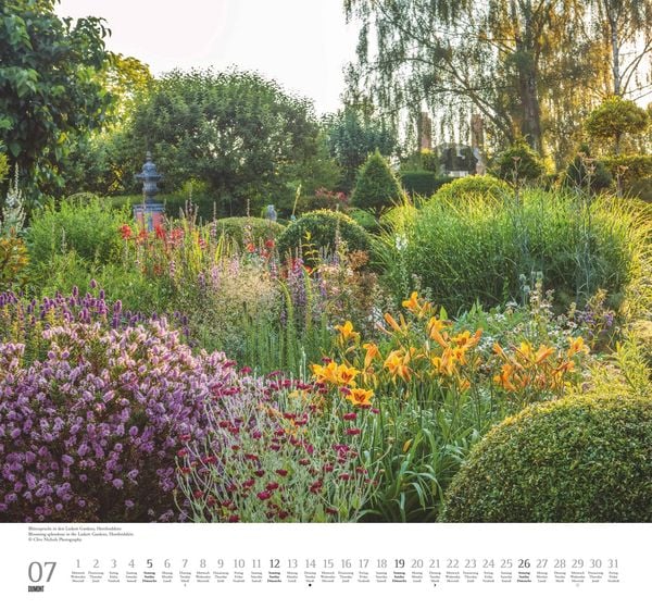 Produktbild: Englische Gärten 2026 – DUMONT Garten-Kalender – mit allen wichtigen Feiertagen – Format 38,0 x 35,5 cm