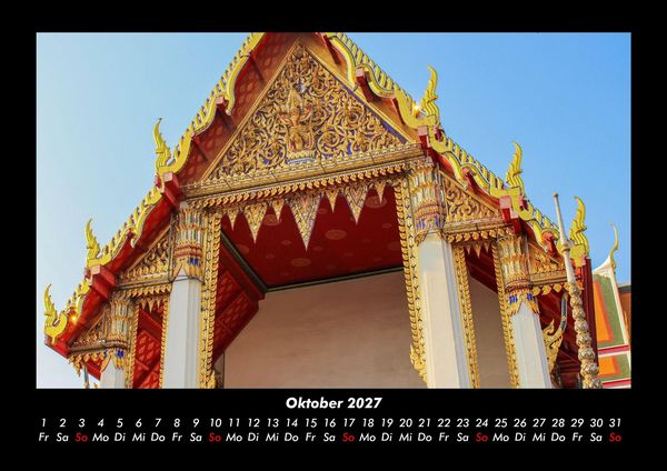 Produktbild: Tempel 2027 Fotokalender DIN A3