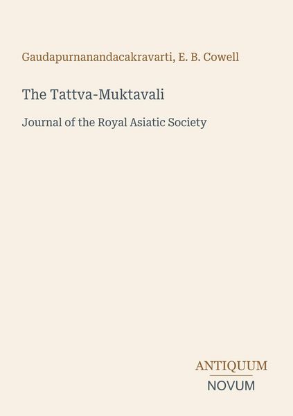 Produktbild: The Tattva-Muktavali