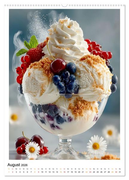 Produktbild: Lecker Eis (hochwertiger Premium Wandkalender 2026 DIN A2 hoch), Kunstdruck in Hochglanz