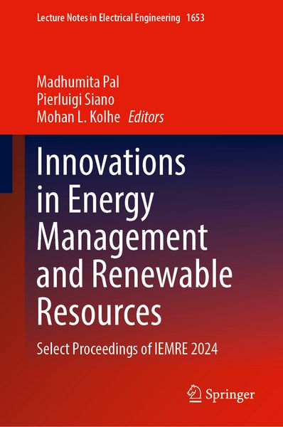Produktbild: Innovations in Energy Management and Renewable Resources
