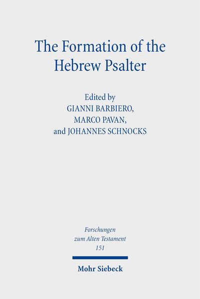 Produktbild: The Formation of the Hebrew Psalter