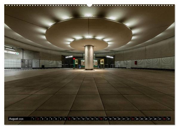 Produktbild: Frankfurt - mit der U-Bahn erfahren (hochwertiger Premium Wandkalender 2026 DIN A2 quer), Kunstdruck in Hochglanz