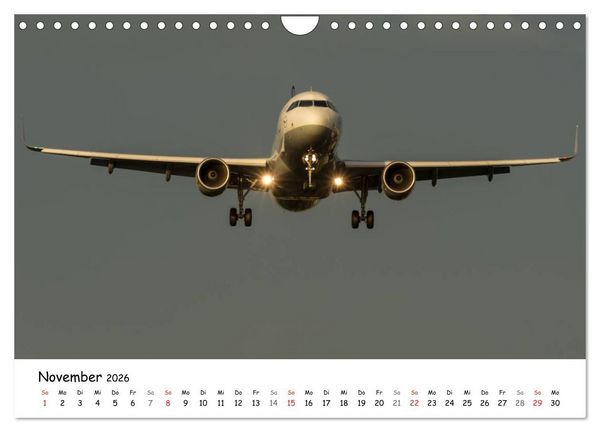 Produktbild: Airliners in Frankfurt (Wandkalender 2026 DIN A4 quer), CALVENDO Monatskalender
