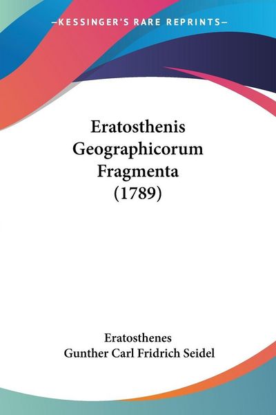 Produktbild: Eratosthenis Geographicorum Fragmenta (1789)