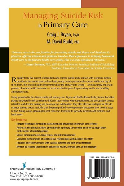 Produktbild: Bryan, C: Managing Suicide Risk in Primary Care