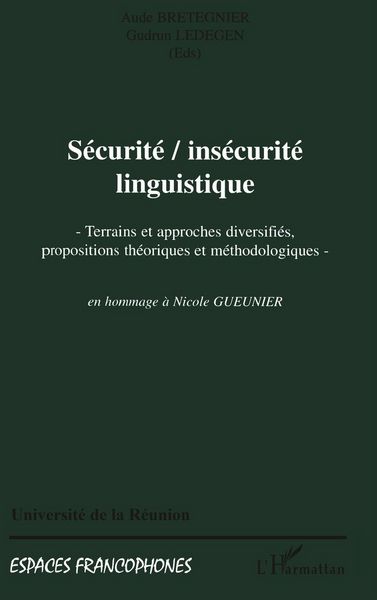 Produktbild: Securite, Insecurite Linguistique
