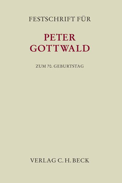 Produktbild: Festschrift f&uuml;r Peter Gottwald zum 70. Geburtstag