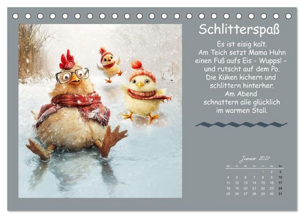 Produktbild: Kleine Tiere - Lustige Abenteuer (Tischkalender 2027 DIN A5 quer), CALVENDO Monatskalender