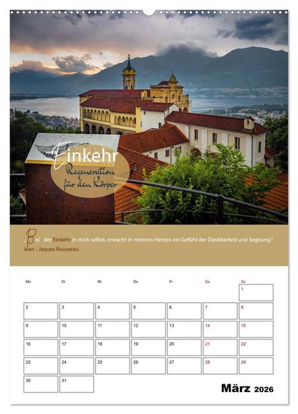 Produktbild: Zitate Wegbegleiter, mit Spr&uuml;chen durch das Jahr by VogtArt (hochwertiger Premium Wandkalender 2026 DIN A2 hoch), Kunstdruck in Hochglanz