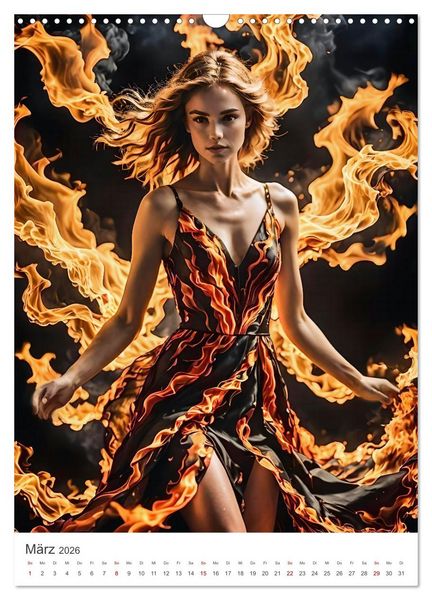 Produktbild: Elemental Elegance - Mode inspiriert von den Kr&auml;ften der Natur (Wandkalender 2026 DIN A3 hoch), CALVENDO Monatskalender