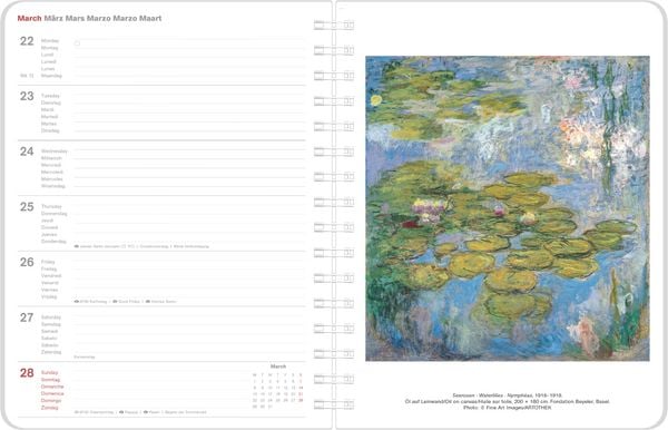 Produktbild: Claude Monet Diary 2027