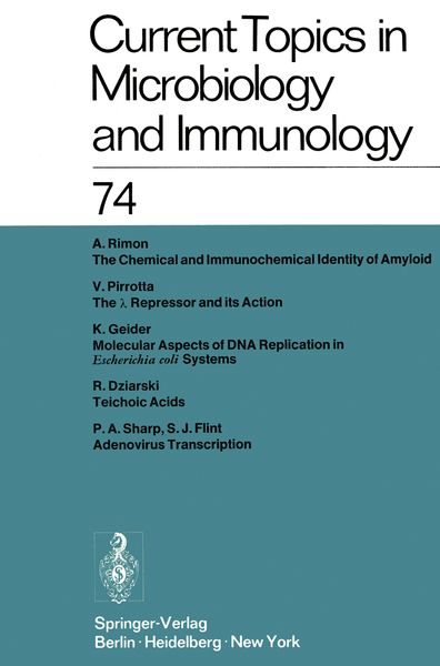 Produktbild: Current Topics in Microbiology and Immunology / Ergebnisse der Mikrobiologie und Immunit&auml;tsforschung