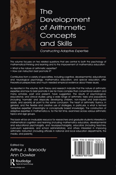 Produktbild: The Development of Arithmetic Concepts and Skills