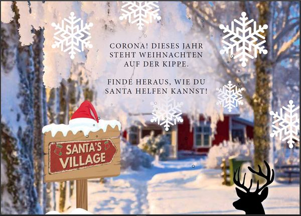 Santa kommt sicher! Der Coronaschutz Adventskalender zum Mitmachen für die ganze Familie - Hilf Santa bei seiner Reise um die Welt!