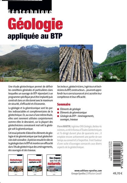 Produktbild: G&eacute;ologie appliqu&eacute;e au BTP
