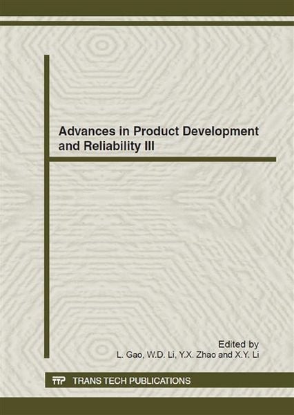 Produktbild: Advances in Product Development and Reliability III