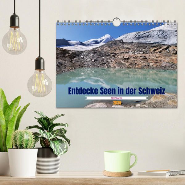 Produktbild: SEENsucht Entdecke Seen in der Schweiz (Wandkalender 2026 DIN A4 quer), CALVENDO Monatskalender